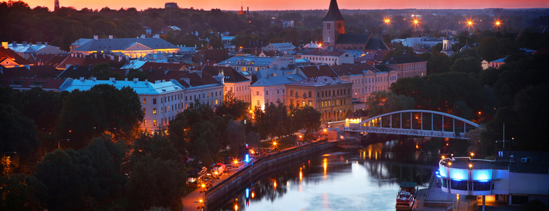 View of Tartu, Estonia.