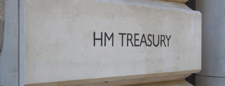 exterior of HM Treasury, London