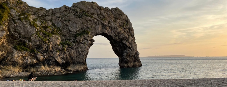 Durdle Door beach in Dorset.