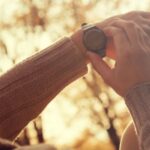 A man checking his watch.