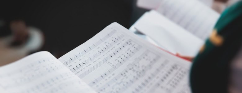 A church choir in a cathedral.