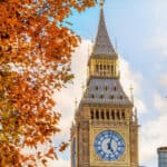 Westminster, London, in autumn.